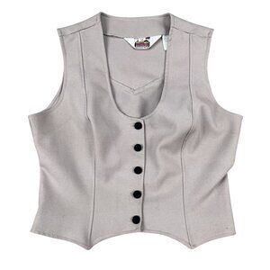Vintage Miller Western Wear Womens Button Down Vest Sz 12